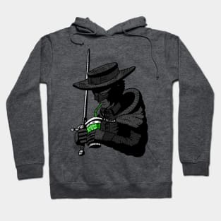 zorro, masked hero. justice and coffee for all. Hoodie